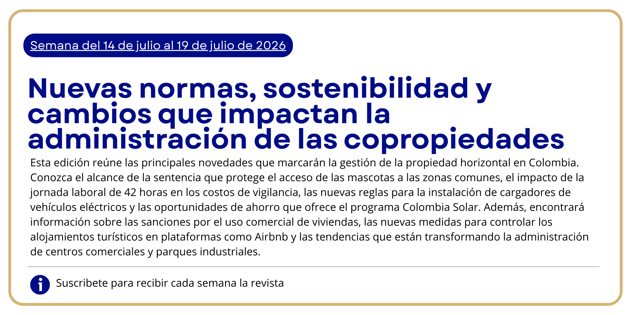 Semana del 9 de junio al 16 de junio de 2026