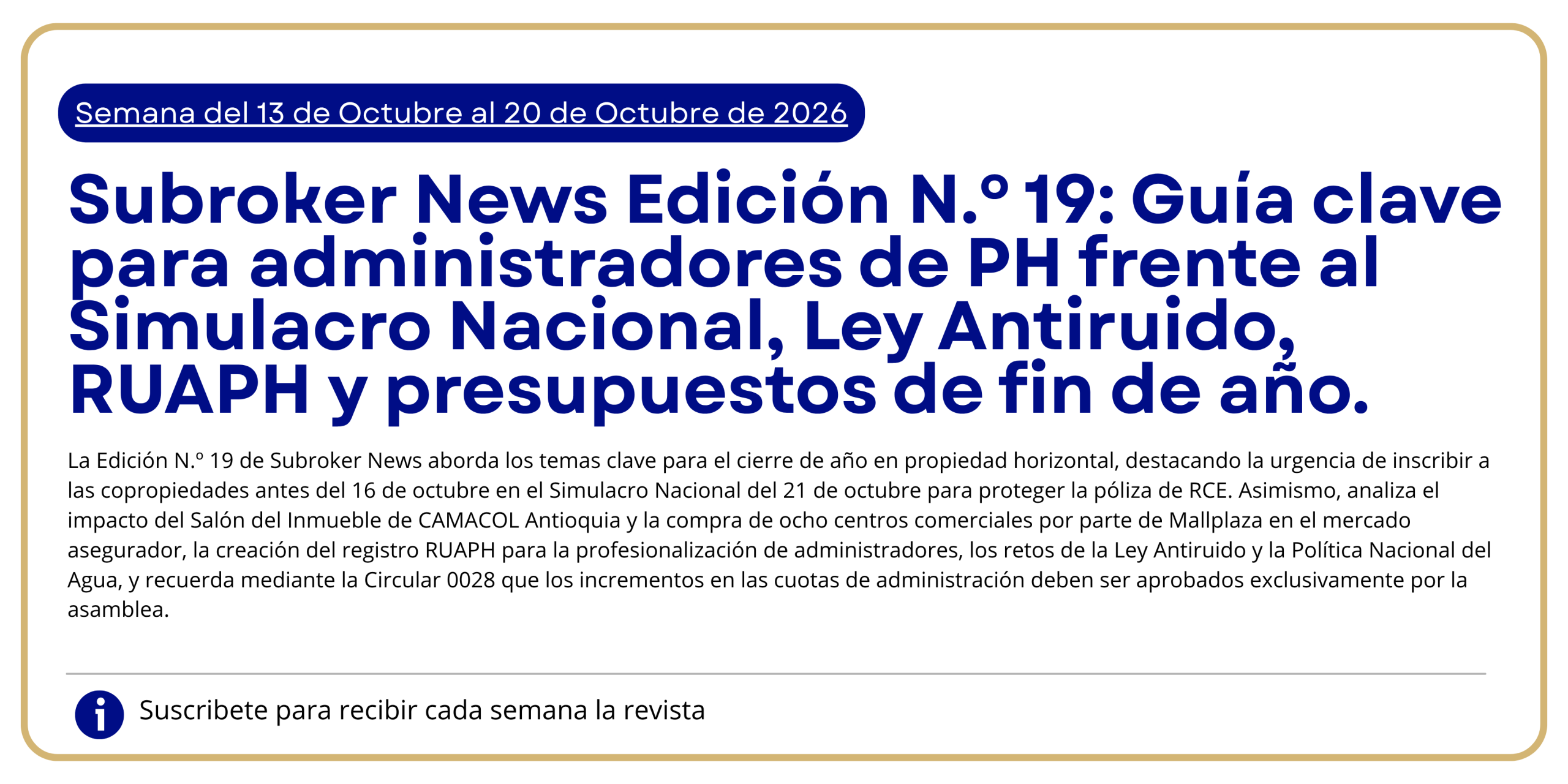Semana del 06 de Octubreal 13 de Octubre de 2026 (2)